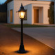 Black 1.26m Bollard Light 240V B22 IP43 Made In Italy Black 1.26m Bollard Light 240V B22 IP43 Made In Italy